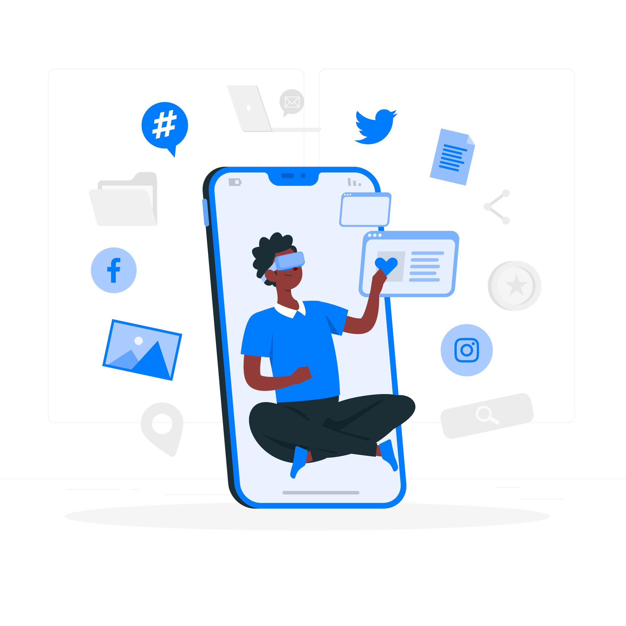 Social Media Illustration